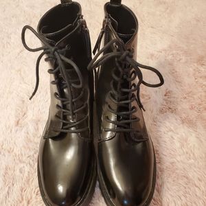 Combat/ rave platform boots
